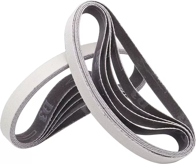 1/2 x 12 Inch Knife Sharpener Sanding Belts for Work Sharp, 5000 Ultra Fine Grit Replacement Sharpening Belt Kit for Official Work Sharp (WSKTS & WSKTS-KT/Mk.1 & Mk.2) Knife & Tool Sharpener, 10 Pcs
