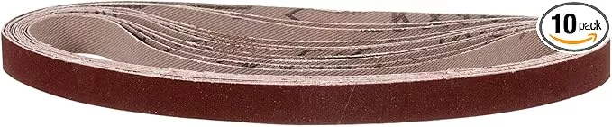 1/2 x 12 Inch Sanding Belt, 10 Pcs 320 Grit Knife Sharpener Belts Work Sharpening for Belt Sander Knife Carving Tool Metal Working