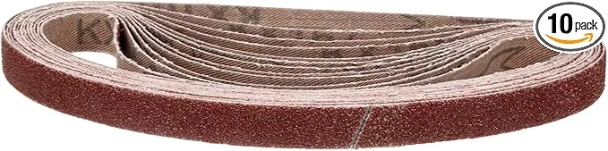 1/2 x 12 Inch Sanding Belt, 10 Pcs 80 Grit Knife Sharpener Belts Work Sharpening for Belt Sander Knife Carving Tool Metal Working