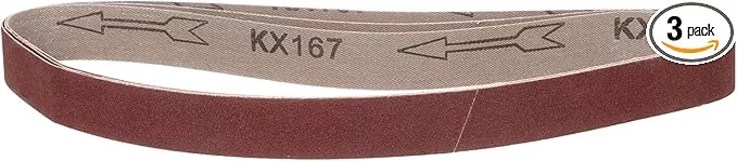 1 x 30 Inch Sanding Belt, 3 Pcs 180 Grit Knife Sharpener Belts Work Sharpening for Belt Sander Knife Carving Tool Metal Working