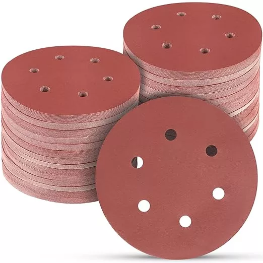 100 PCS 6 Inch Sanding Discs 1200 Grit Hook and Loop Sandpaper, Round Orbital Sand Paper Discs for Sander