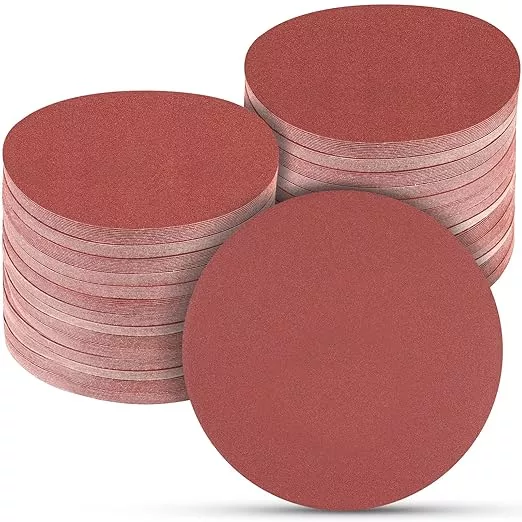 100 PCS 6 Inch Sanding Discs 220 Grit, 6 Hole Hook and Loop Sandpaper, Round Orbital Sand Paper Discs for Sander