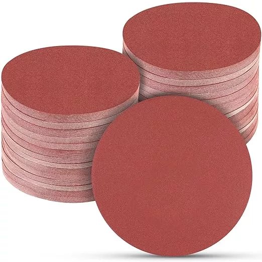 100 PCS 6 Inch Sanding Discs 400 Grit, 6 Hole Hook and Loop Sandpaper, Round Orbital Sand Paper Discs for Sander