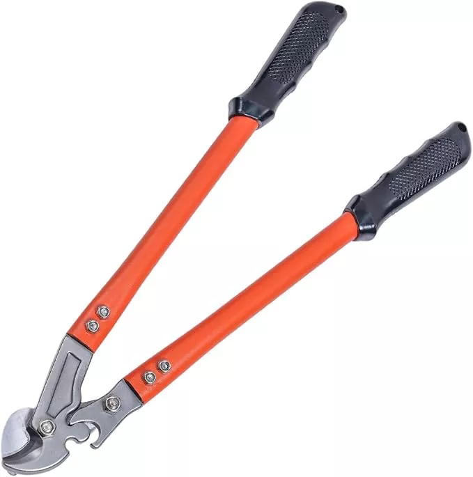 18 Inch Heavy Duty Cable Cutter with Ergonomic handle, Industrial Strength Cutter for Copper and Aluminium Cables and Ropes