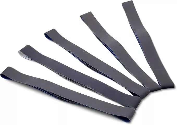 2 x 42 Silicon Carbide Sanding Belts, 15 Pack 2 x 42 Knife Sharpening Sanding Belt, 5 Pcs Each of 600, 800, 1000 Grits Sander Belt for Metal Wood(15 Pack）