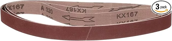 2 x 48 Inch Sanding Belt, 3 Pcs 320 Grit Knife Sharpener Belts Work Sharpening for Belt Sander Knife Carving Tool Metal Working