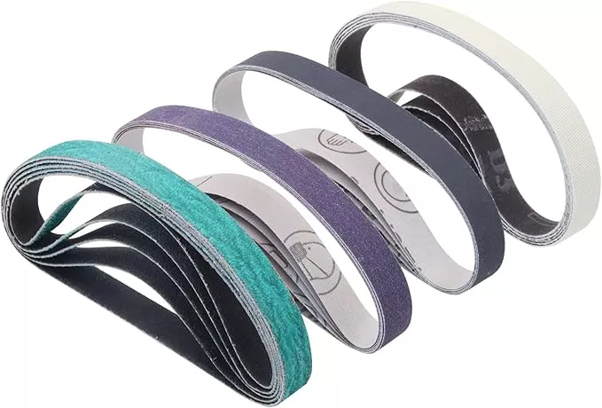 20 Pack 1/2" x 12" Replacement Sharpening Sanding Belts for Official Work Sharp Knife & Tool Sharpener (WSKTS & WSKTS-KT/Mk.1 & Mk.2) - 80/240/1000/5000 Grit,1/2x12 Inch Knife Sharpener Belts