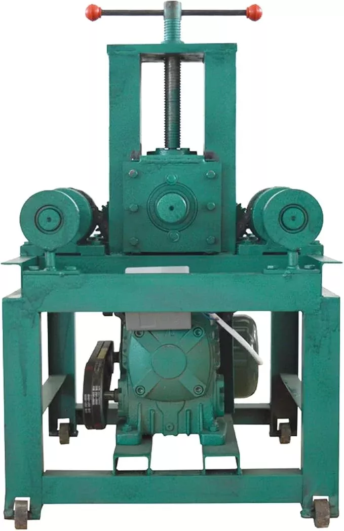 220V Electric Tube Pipe Bender, 2.2kw Electric Tubing Bender, Multi-Function Rolling Electric Pipe Bender with 15 Round Molds and 9 Square Molds