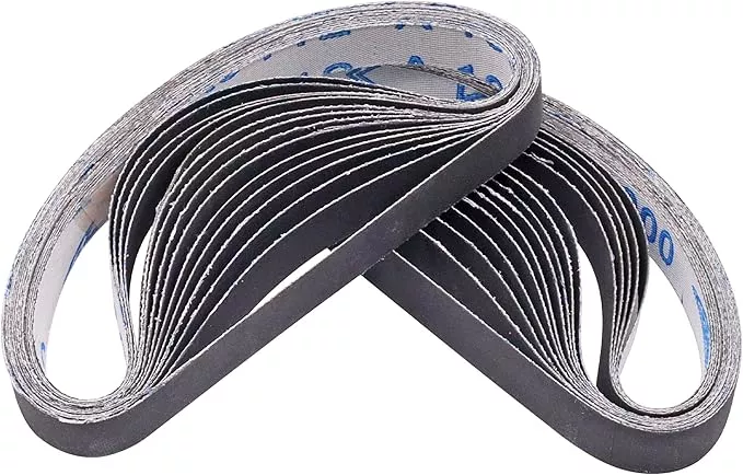 30 Pcs 1/2 x 12 Inch Replacement Sharpening Belt, 1000 Fine Grit Knife Sharpener Sanding Belt Kit for Official Work Sharp (WSKTS & WSKTS-KT/Mk.1 & Mk.2) Knife & Tool Sharpener