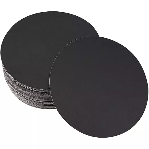30PCS 6 inch Silicon Carbide Sanding Discs 1500 Grit, Wet Dry Orbital Sander Hook and Loop Sandpaper Disc, Best for Metal,Automotive,Wood Polishing