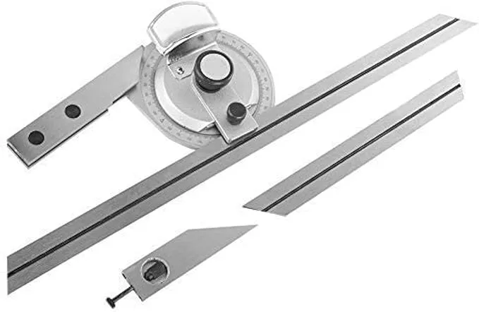 360 Degree Universal Bevel Protractor Angle Finder with Magnifying Glass for Internal And External Angle Measurement
