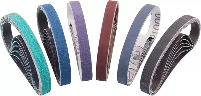 36Pcs 1/2 x 12 Inch Sanding Belts for Official Work Sharp Knife & Tool Sharpener (WSKTS & WSKTS-KT/MK1 & MK2), 6 Each of 80/120/240/400/1000/2500 Grits 1/2" x 12" Replacement Sharpening Belts