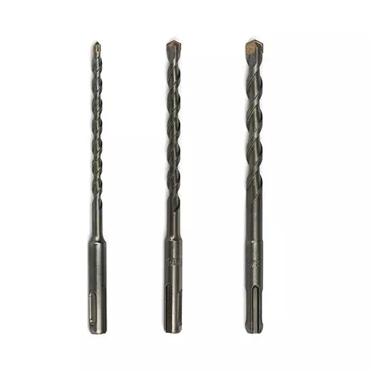 3PCS Rotary Hammer Drill Bits, SDS Plus Shak, 1/4"x6", 5/16"x6", 3/8"x6"