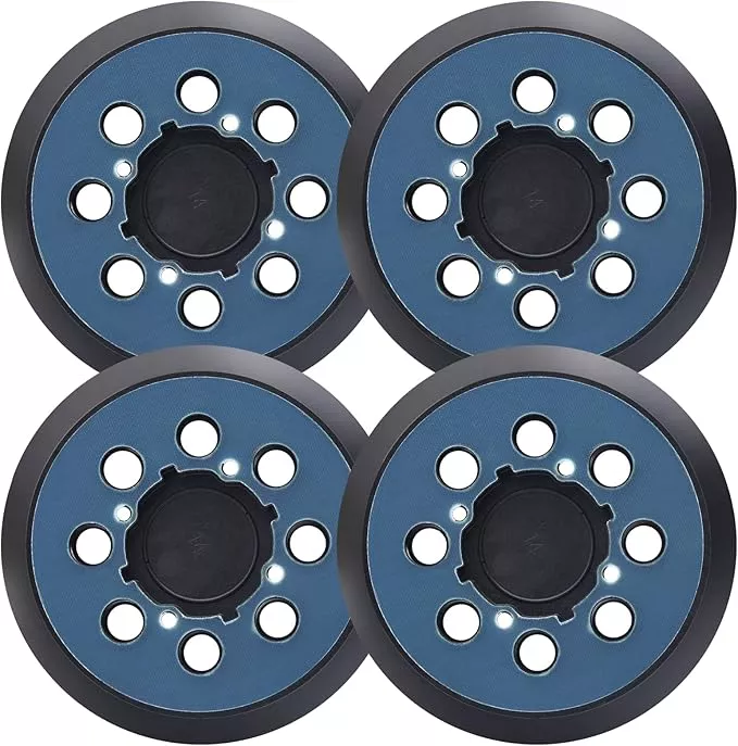 4 Pack 5 Inch 8 Hole Hook and Loop Replacement Sanding Pad for DeWalt DWE64233 & N329079 Compatible with DWE6423/6423K, DWE6421/6421K, DWE6421-B2, DWE6421-B3, DWE6421-BR, DCW210B