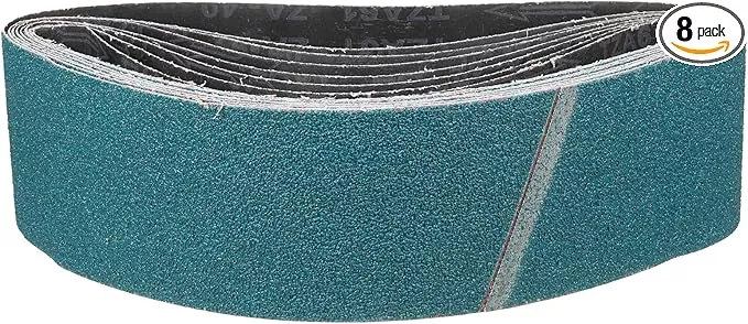4 x 36 Inch Sanding Belt, 8 Pcs 40 Grit Zirconia Knife Sharpener Belts Work Sharpening for Belt Sander Knife Carving Tool Metal Working