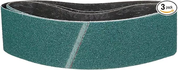 4 x 48 Inch Sanding Belt, 3 Pcs 36 Grit Zirconia Knife Sharpener Belts Work Sharpening for Belt Sander Knife Carving Tool Metal Working