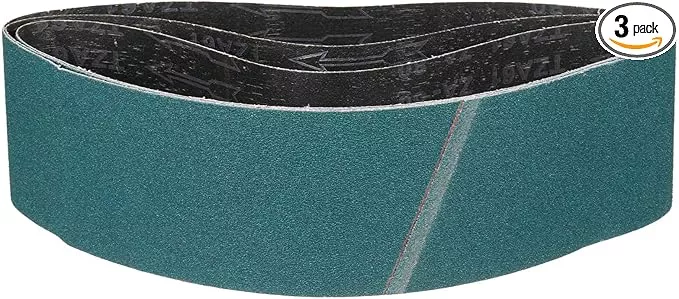 4 x 48 Inch Sanding Belt, 3 Pcs 80 Grit Zirconia Knife Sharpener Belts Work Sharpening for Belt Sander Knife Carving Tool Metal Working