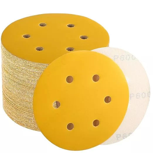 6 Inch Sanding Discs Hook and Loop, 600 Grit Sandpaper for Orbital Sander, Professional for Automotive and Woodworking, 100 Pack