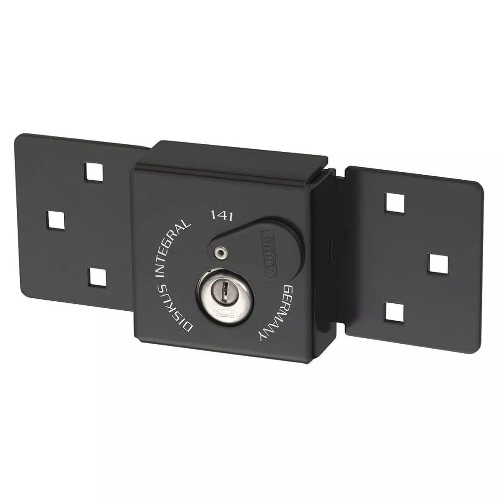 Abus 141/200 C Diskus Integral Hasp, 26/70 Keyed Alike, Black 01491