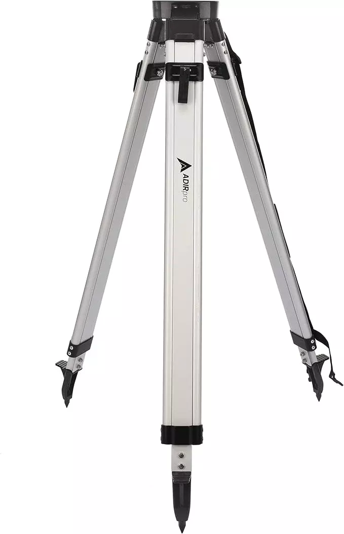 AdirPro Aluminum 5/8-Inch 11-Threaded Flat Head Tripod with Quick Clamp (Black)