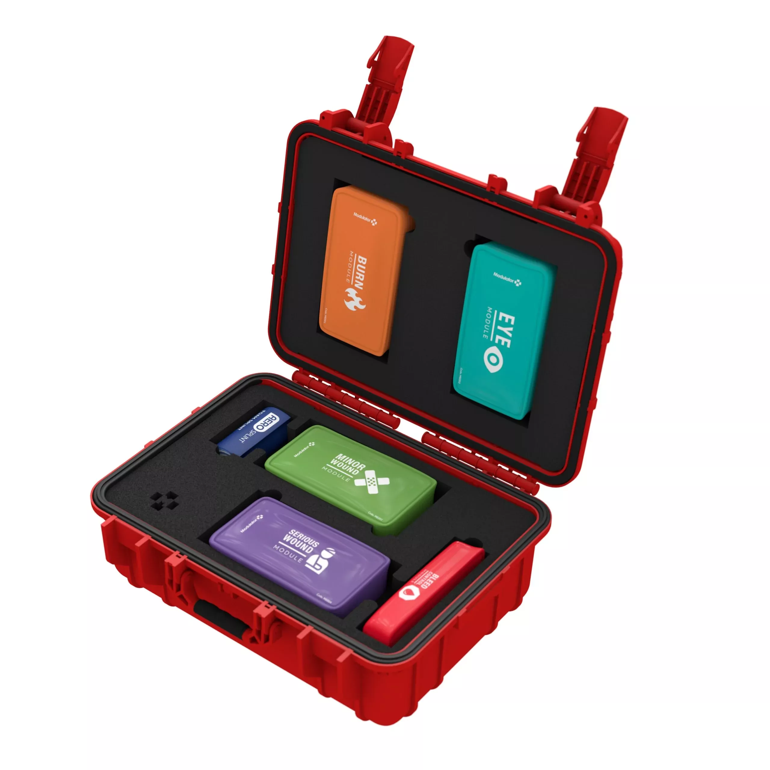 Aero Healthcare Modulator Trauma Kit with Bleed Control First-Aid Rugged Hard Case M610-1