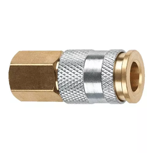 Amflo 1/4" Hi Flo Design x 1/4" FNPT Brass Coupler C90