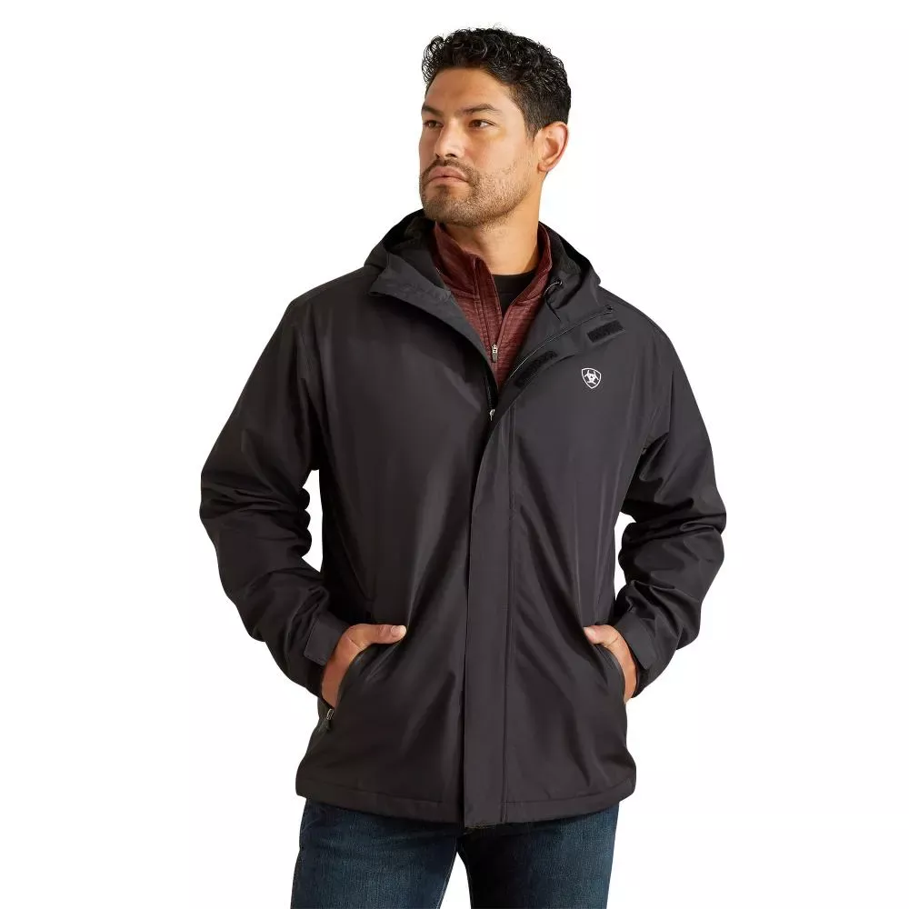 Ariat Men's Rebar Stormshell Waterproof Jacket - Black, X-Small 10062664-XS