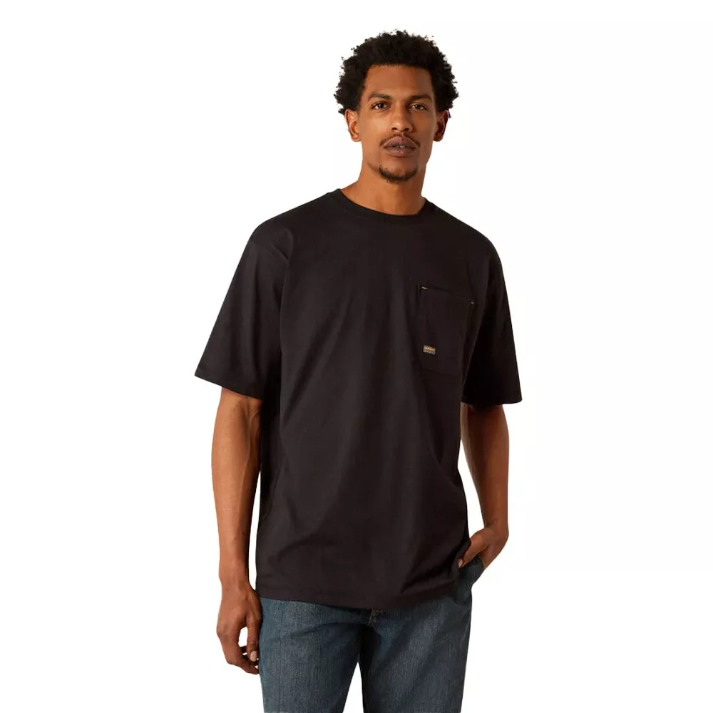 Ariat Rebar Workman Brickyard T-Shirt - Black, Size Medium 10054430-MEDR