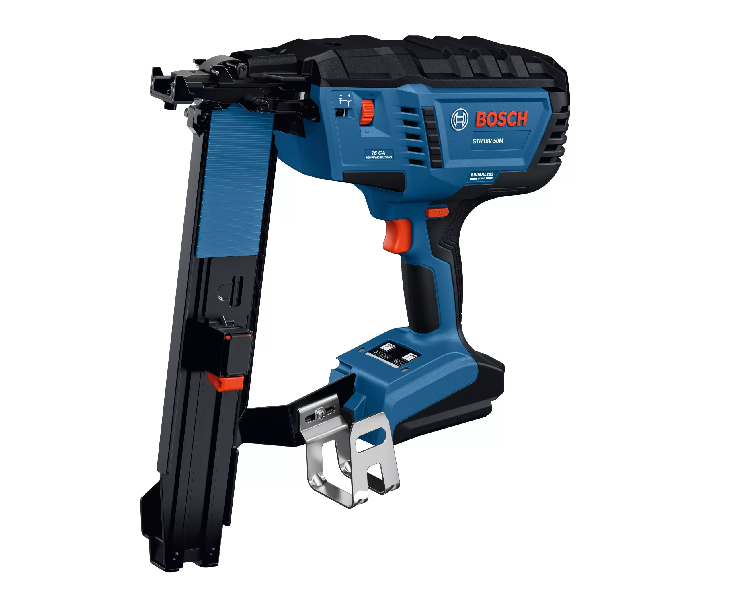 Bosch Power Tools 18V Brushless 16-Gauge 7/16" Medium Crown Stapler GTH18V-50MN