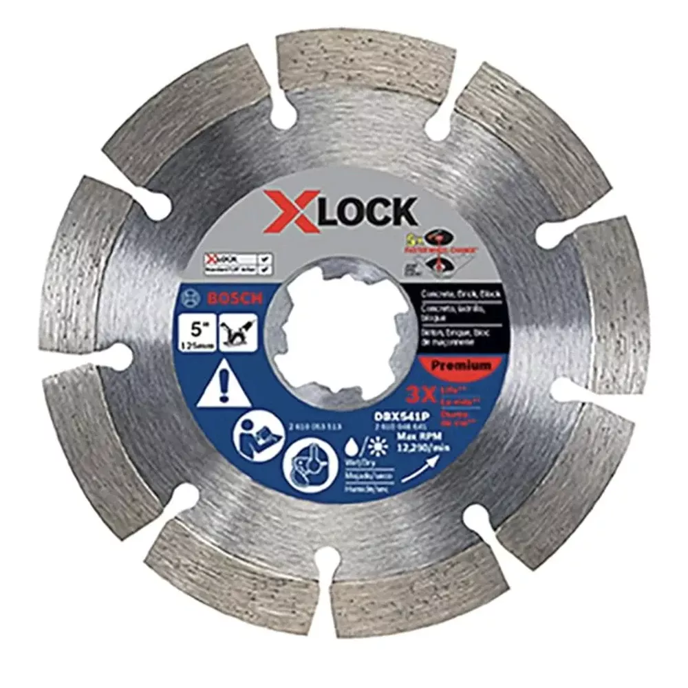 Bosch Power Tools 5" X-LOCK Segmented Rim Diamond Wheel DBSX0501