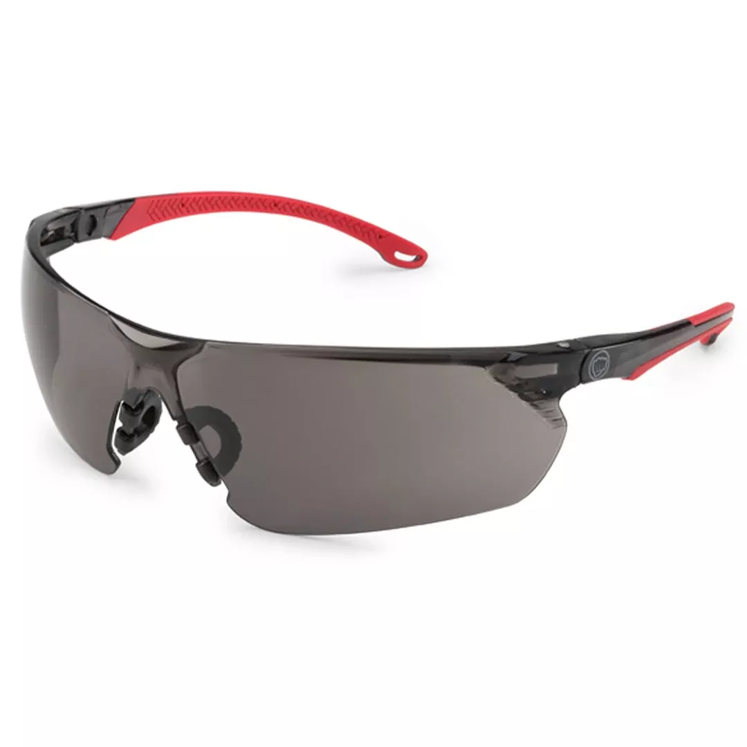 Brass Knuckle Smoke Lens N-FOG Flex Glasses With Red Frame BKFLEX-4040SN