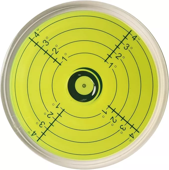 Bullseye Round Circular Magnetic Bubble Level Indicator For Rv Large Spirit Camper Bulls Eye Precision Machinist Magnet Post Tool Leveling Table Trailer 3.15 Inch 80 Mm