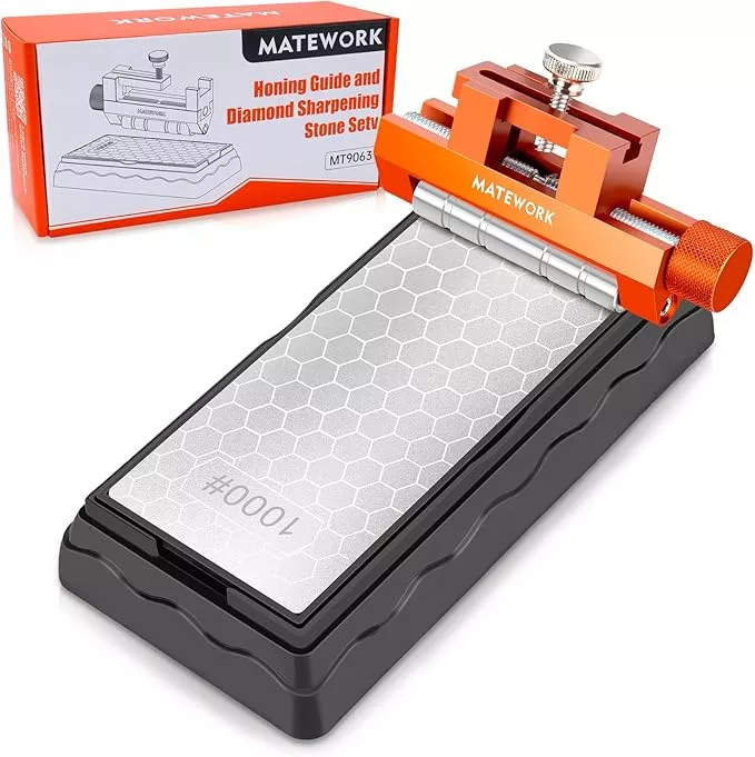 Chisel Sharpening Kit with Sharpening Stone, Woodworking Tools, Chisel Sharpener Set for Chisel Sharpening and Plane Restoration