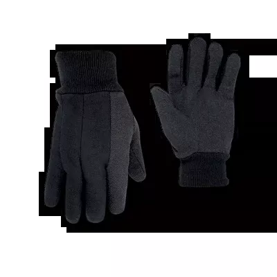 CLC 2012 Heavyweight Black Jersey Work Gloves with PVC Gripper Dots
