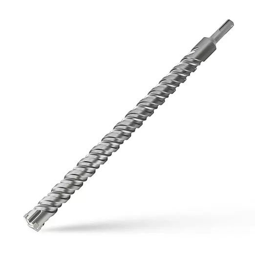 CSOOM SDS Plus Rotary Hammer Drill Bit 7/8"x18.11", Professional Concrete Drill Bit for Concrete, Brick, Stone and Cement Walls