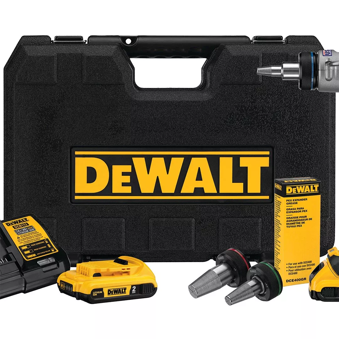 DeWalt 20V Max 1/2", 3/4", 1" PEX Expansion Kit DCE400D2