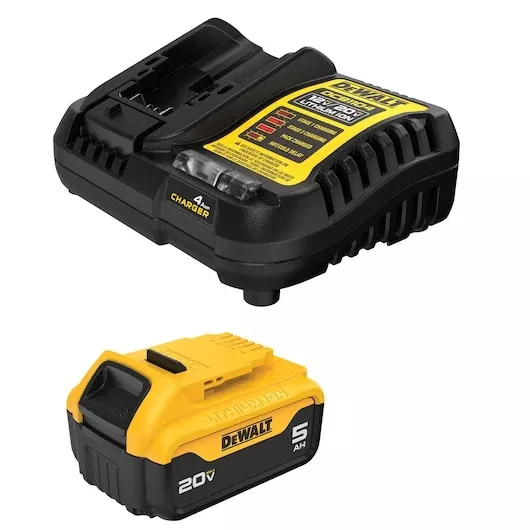 DEWALT 20V MAX 5.0Ah Lithium-Ion Battery & Charger Kit - DCB205C