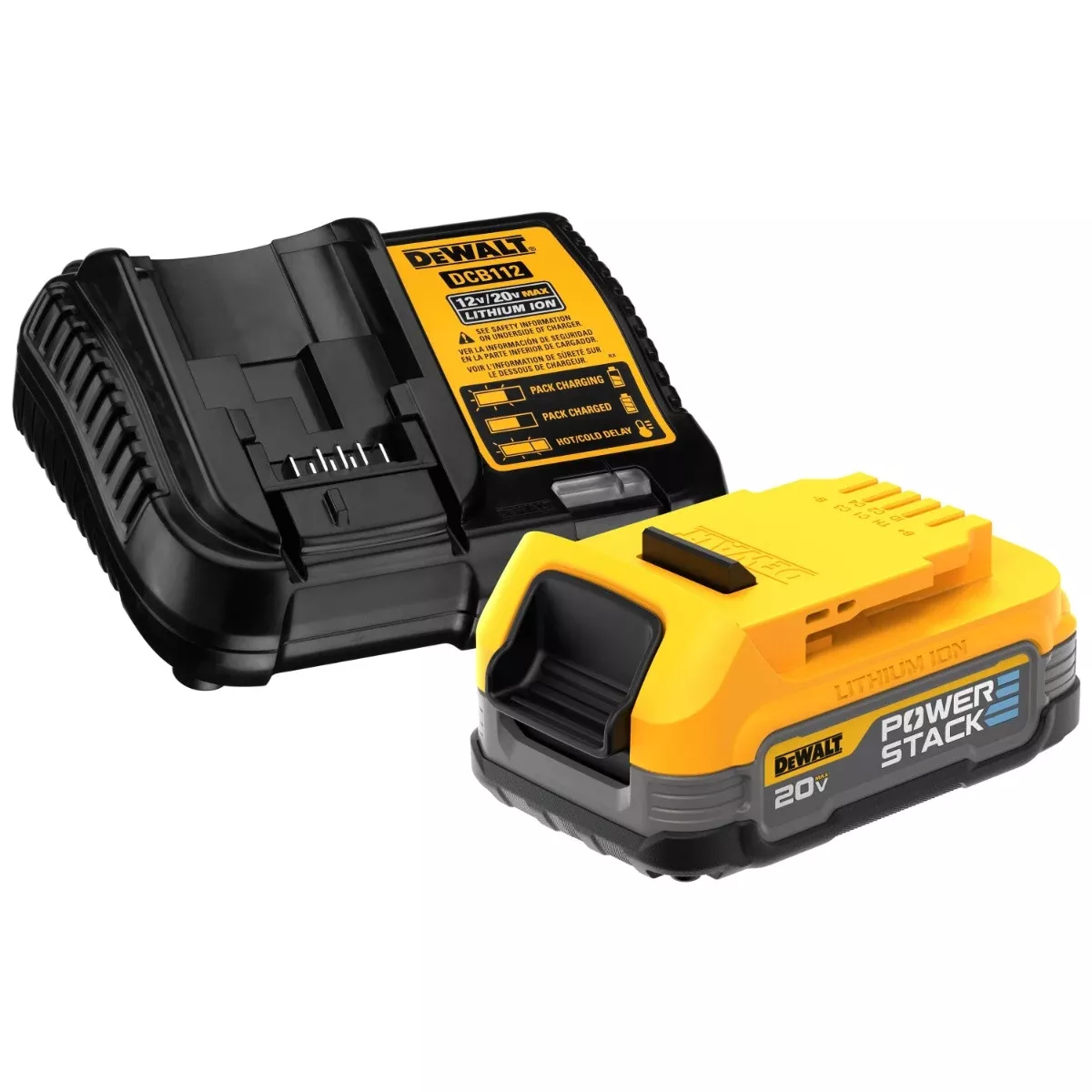 DeWalt 20V POWERSTACK 1.7Ah Starter Kit Battery and Charger DCBP034C