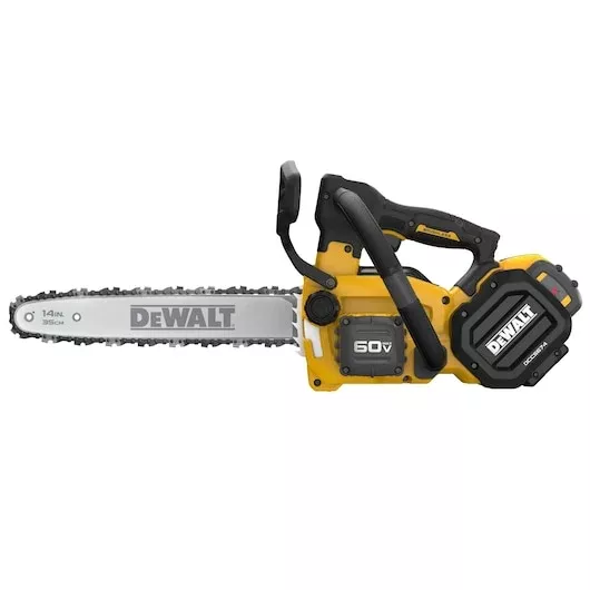 DEWALT 60V MAX* 14 in. Brushless Cordless Top Handle Chainsaw Kit DCCS674X2