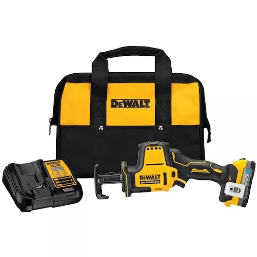 DEWALT ATOMIC 20V MAX One-Handed Reciprocating Saw Kit with POWERSTACK - DCS369E1