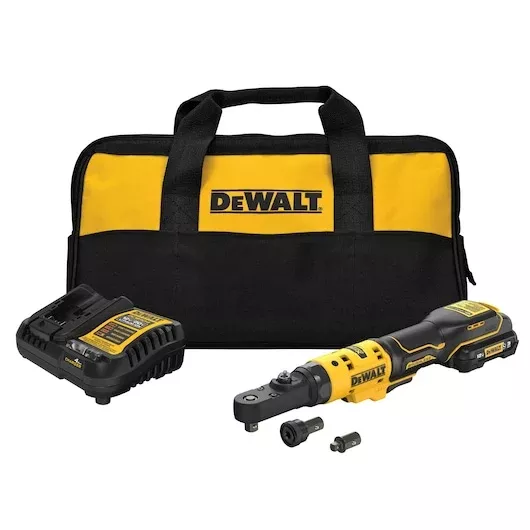 DEWALT XTREME 12V MAX Brushless 3/8" & 1/4" Sealed Head Ratchet Kit DCF500GG1