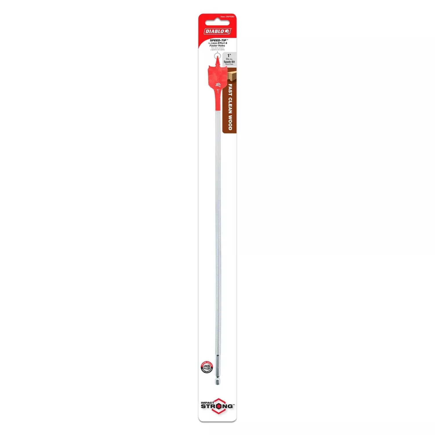 Diablo DSP3060 1-in. x 16-in. Spade Bit for Wood