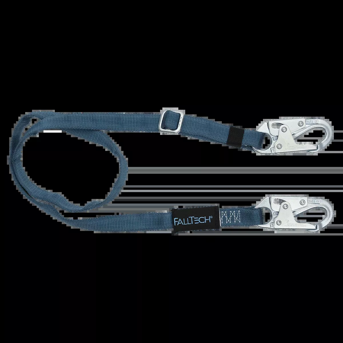 FALLTECH 4' - 6' Adjustable Length Restraint Lanyard w/ Steel Snap Hooks