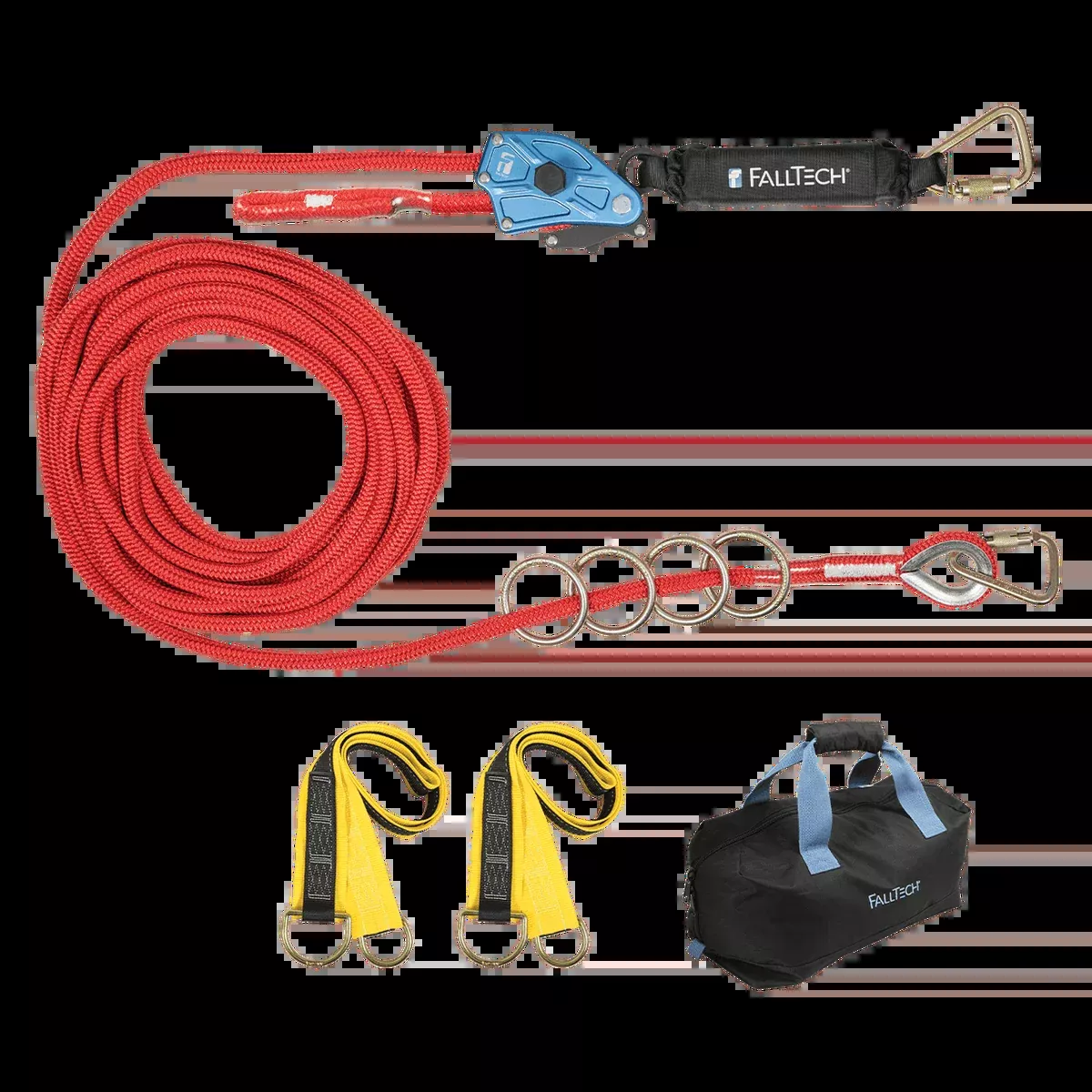 FALLTECH 60' 4-Person Temp Rope HLL System