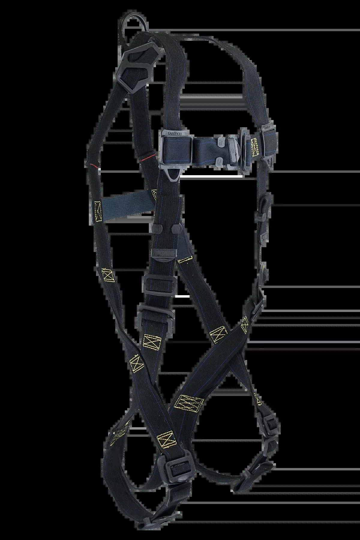 FALLTECH Arc Flash NOMEX 1D Standard Non-Belted Full Body Harness