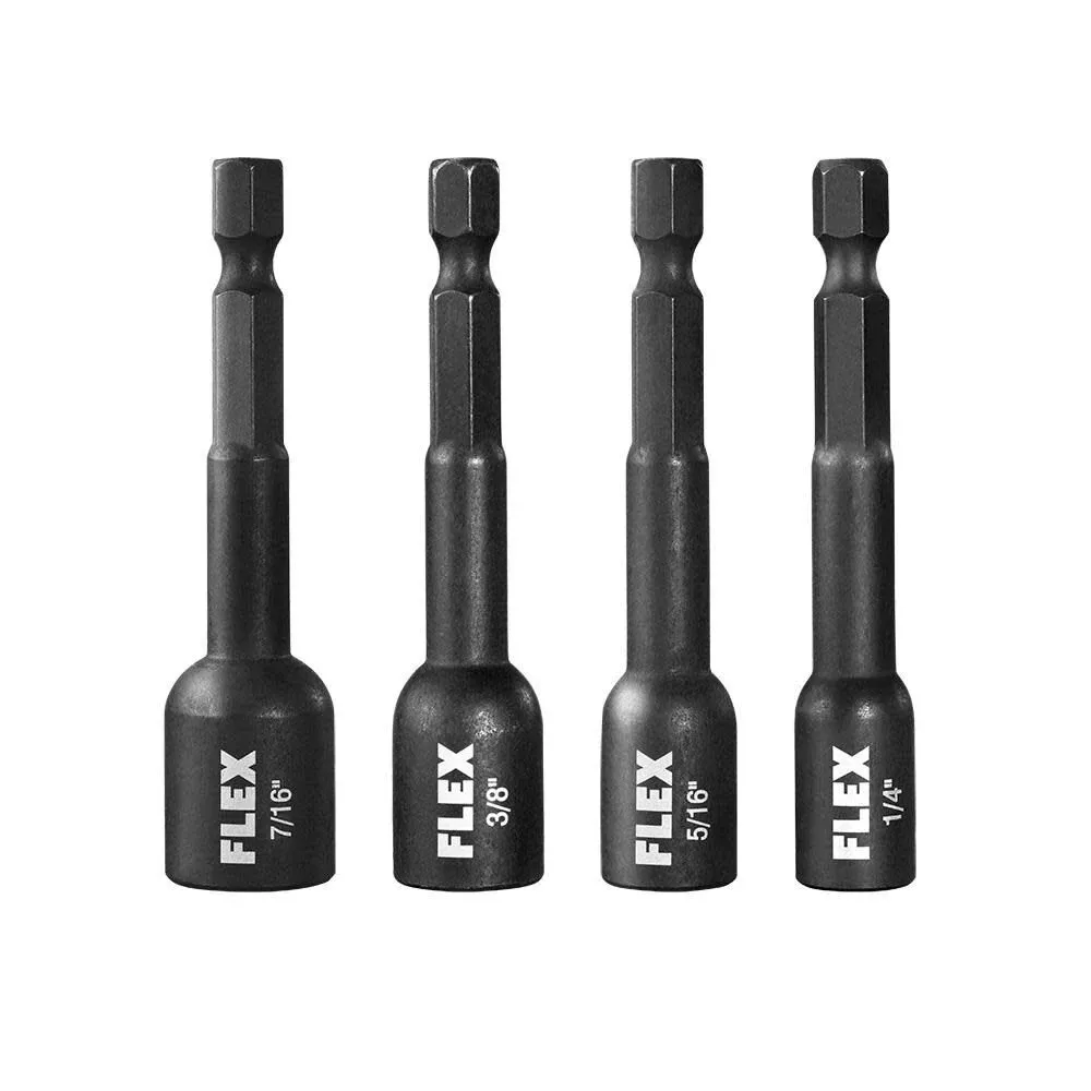Flex 4 Piece 2-9/16" Impact Magnetic Nut Driver Set FAM10301-4