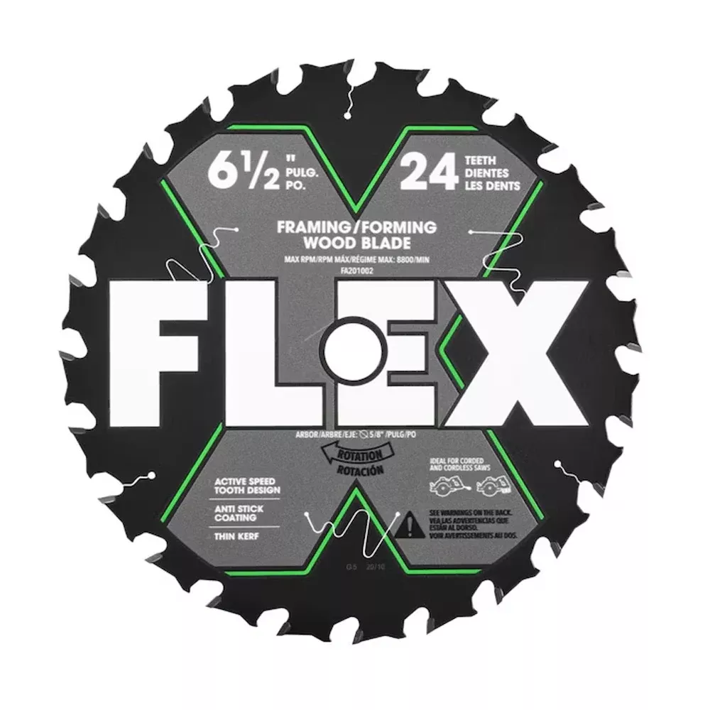 FLEX 6-1/2" 24T Carbide Circular Saw Blade FA201002-10B