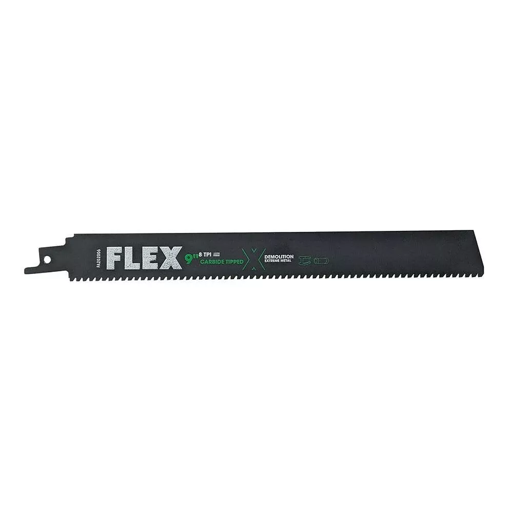 Flex 9" 8TPI Carbide Tipped Reciprocating Saw Blade FA202006