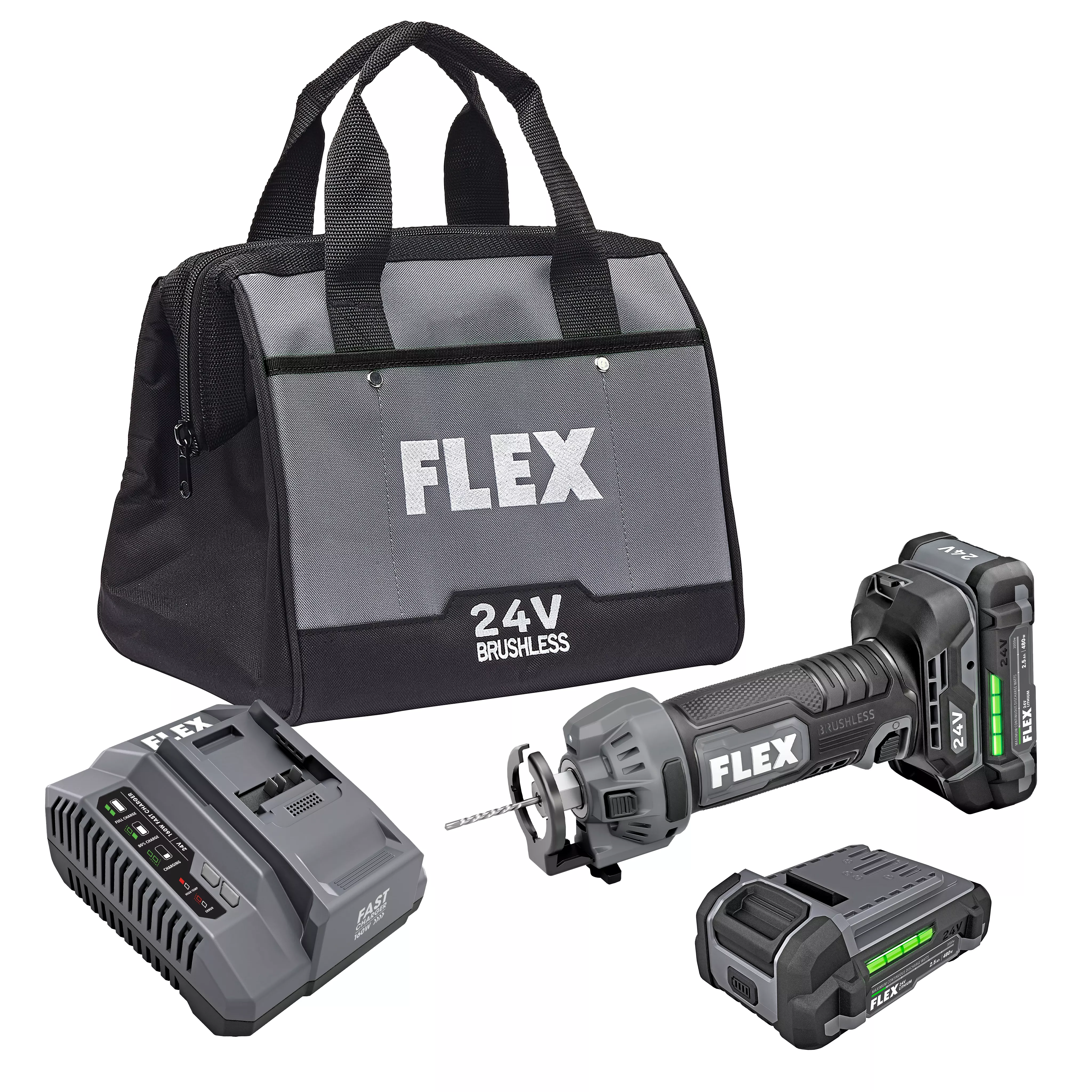 FLEX Flex 24V Brushless Drywall Cut Out Tool Kit FX2471-2A
