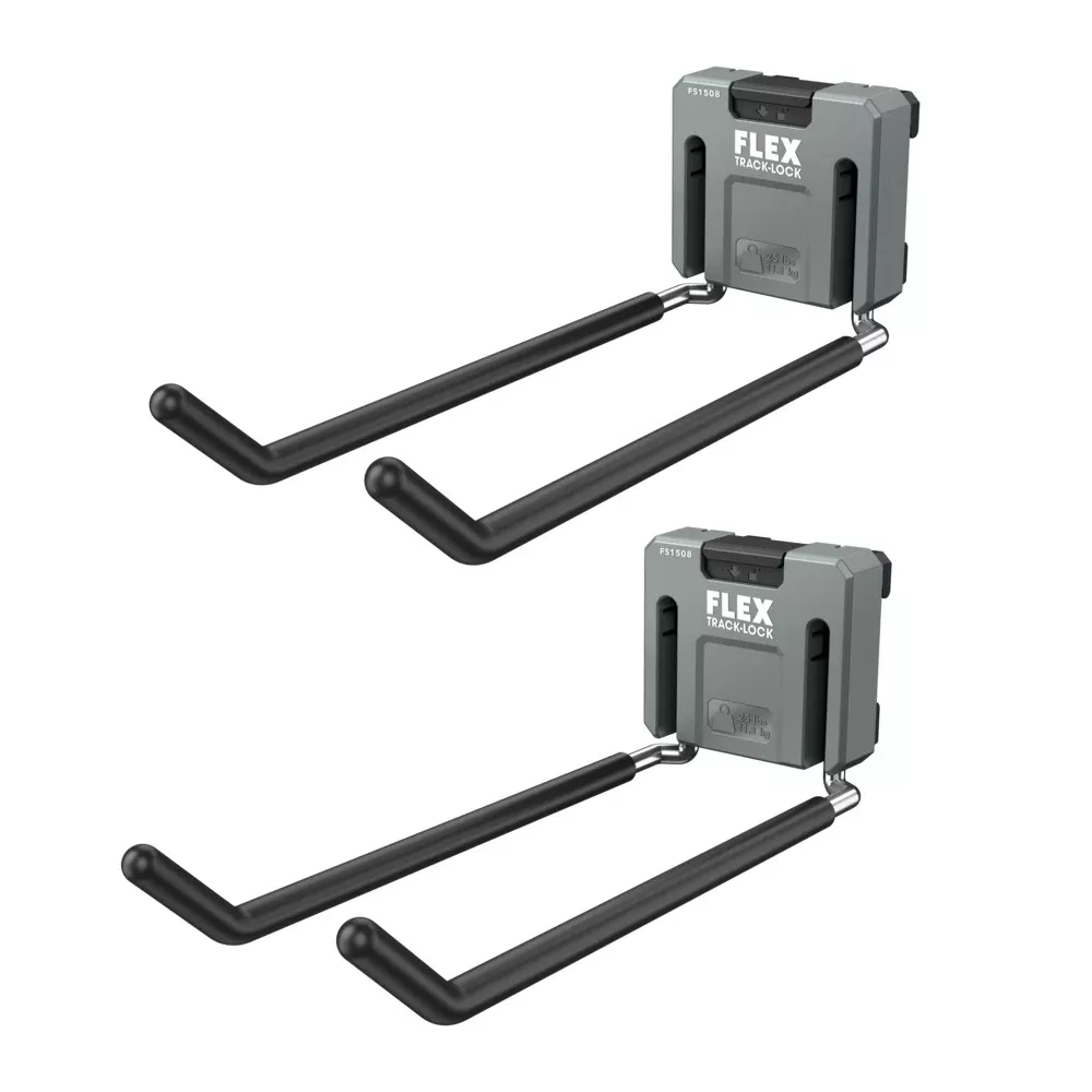 FLEX TRACK LOCK™ Large Folding Dual Straight Hook (2-Pack) FS1508-2